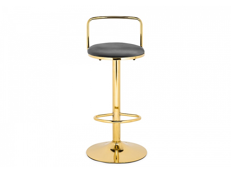 Барный стул Lusia dark gray  / gold