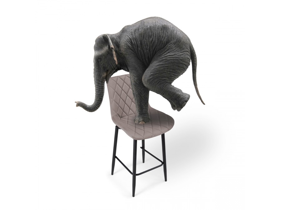 Барный стул Баодин К Б/К крутящийся латте / черный