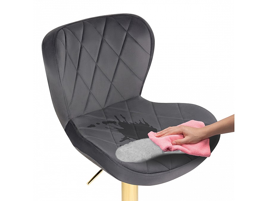 Барный стул Porch dark gray / golden