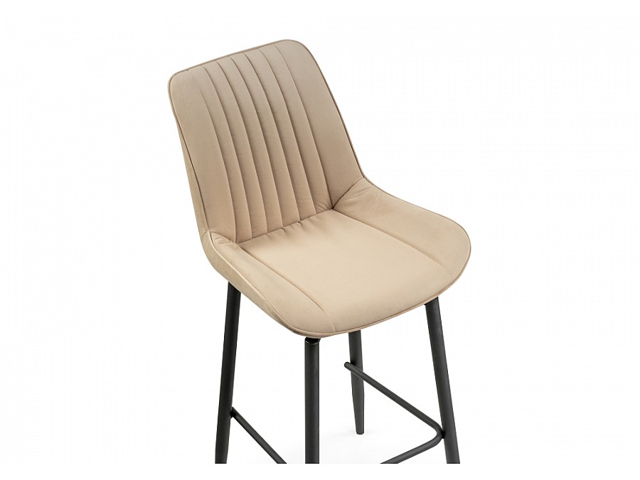 Барный стул Седа К крутящийся бежевый / черный