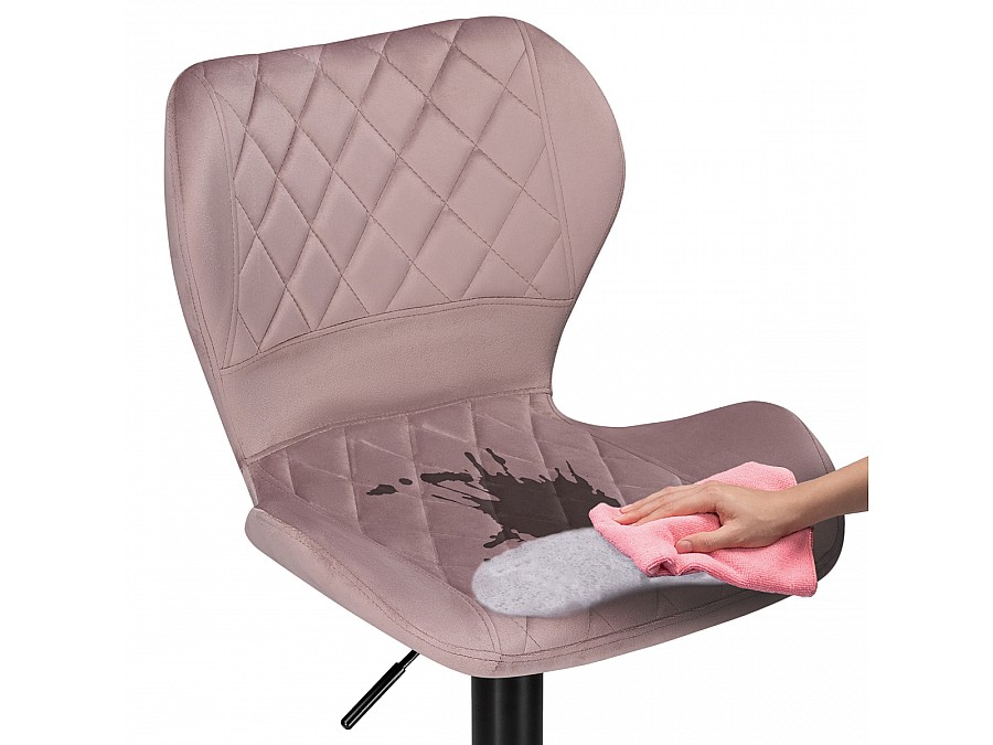 Барный стул Porch pink / black