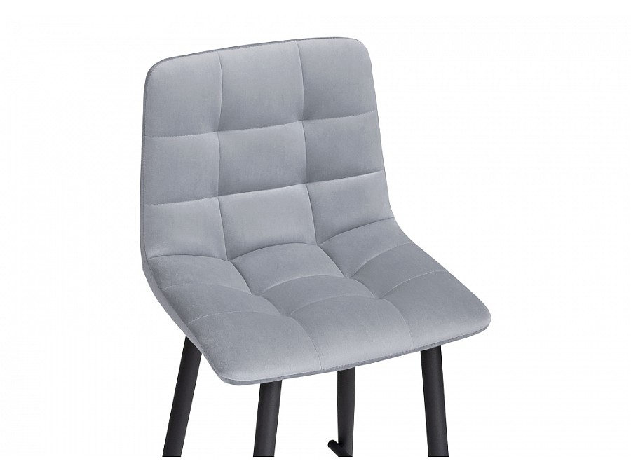 Барный стул Чилли К светло-серый / черный