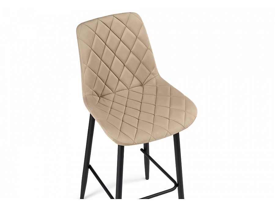 Барный стул Баодин К Б/К крутящийся бежевый / черный