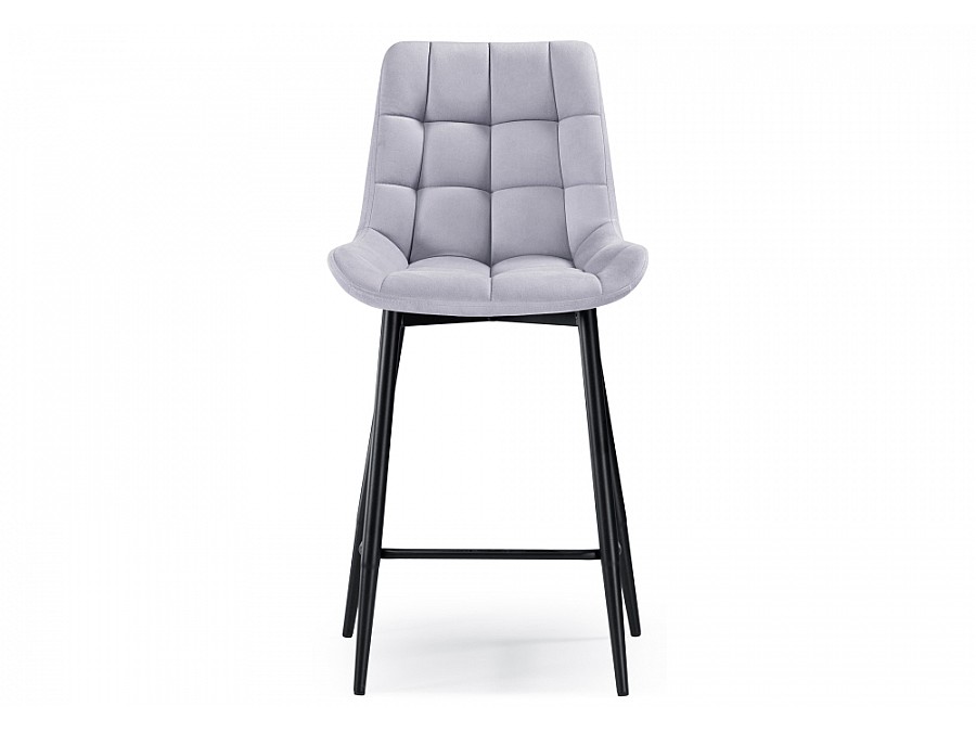 Барный стул Алст серо-лиловый / черный
