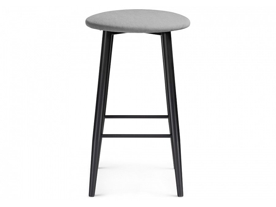 Барный стул Гангток катания сильвер / черный матовый