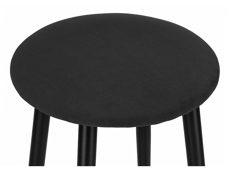 Барный стул Гангток крутящийся катания блэк / черный матовый