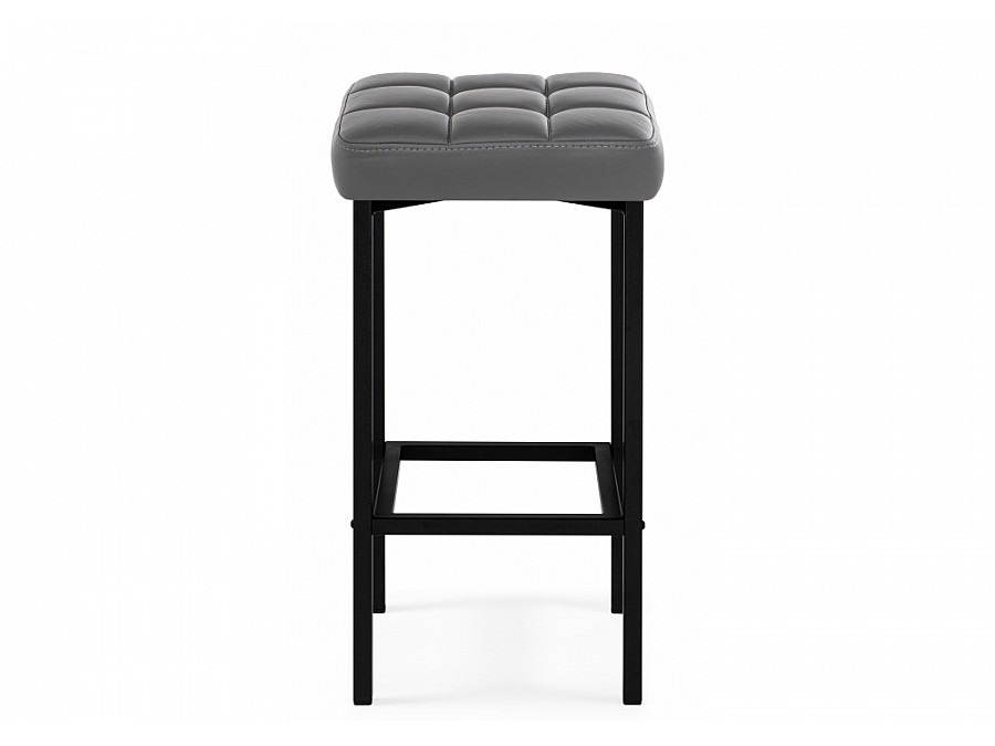 Лофт кож.зам. темно-серый / черный матовый