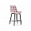 Барный стул Алст розовый / черный