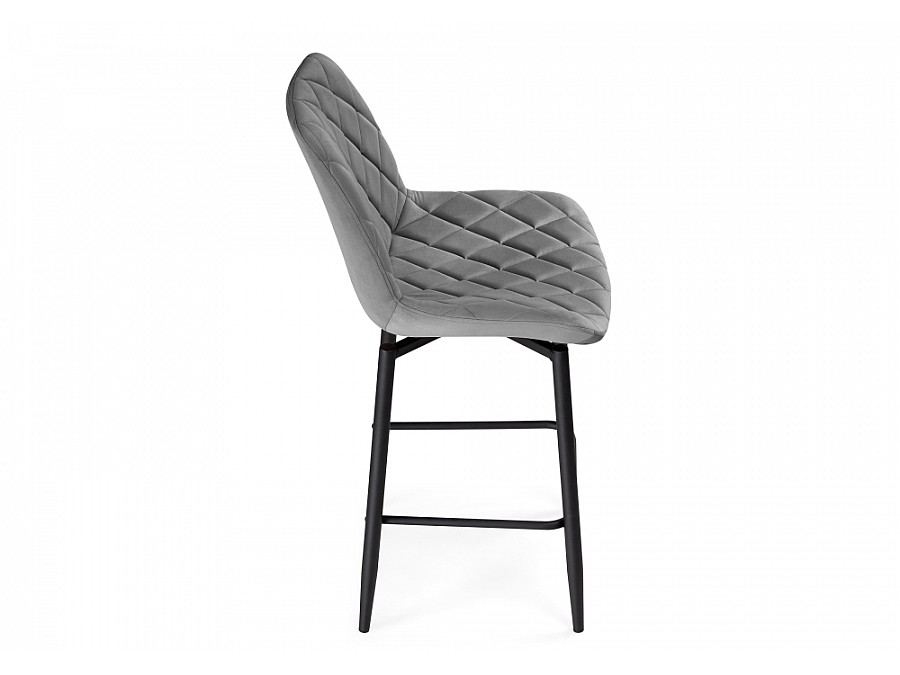 Барный стул Баодин К Б/К крутящийся темно-серый / черный