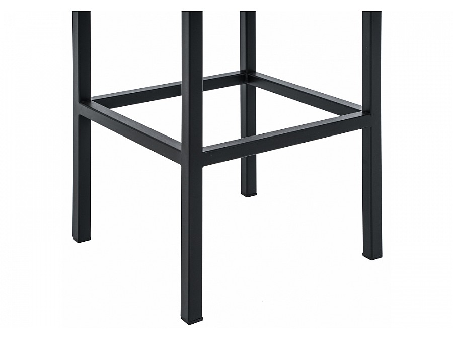 Лофт кож.зам. темно-серый / черный матовый