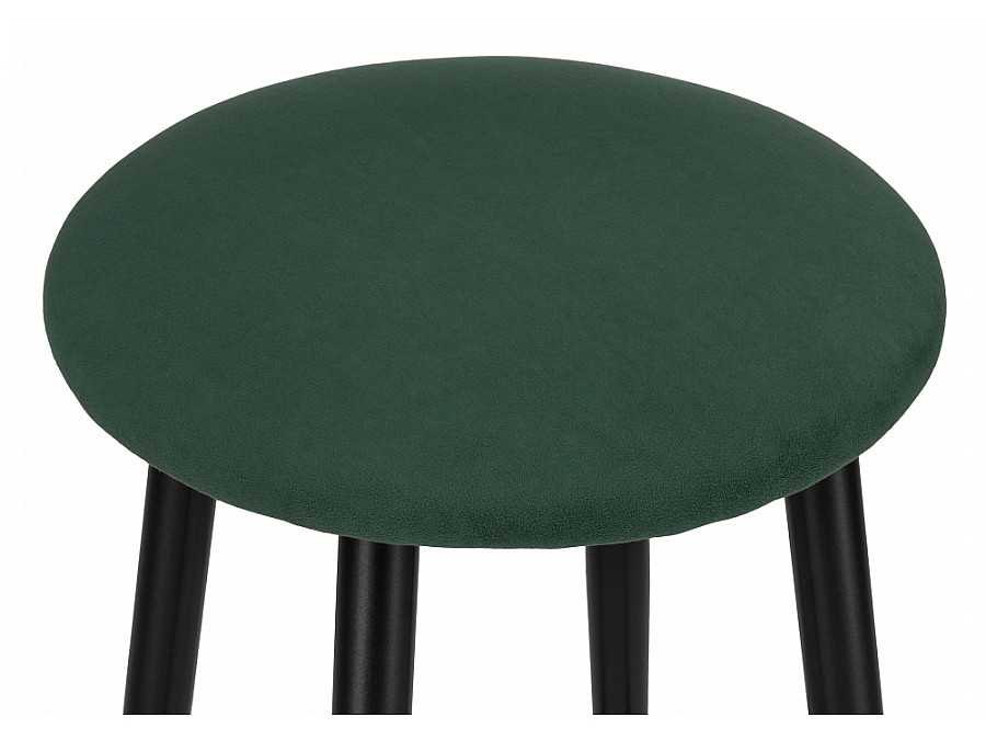 Барный стул Гангток крутящийся изумруд / черный матовый