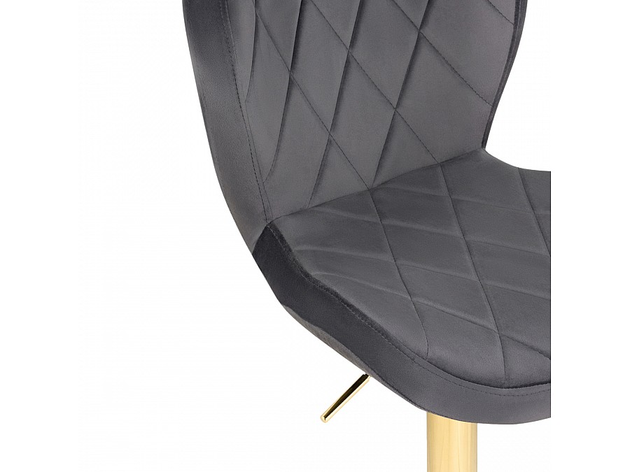 Барный стул Porch dark gray / golden