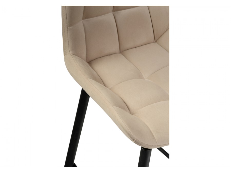 Барный стул Алст К крутящийся бежевый / черный