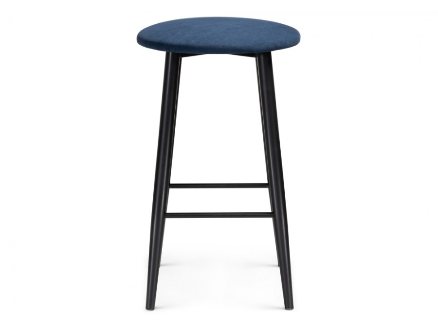 Барный стул Гангток темно-синий / черный матовый