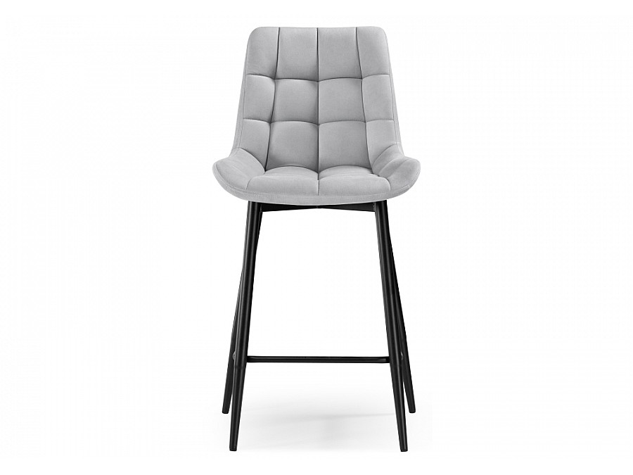 Барный стул Алст светло-серый / черный