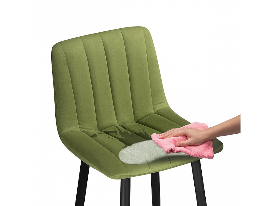 Барный стул Дани зеленый / черный