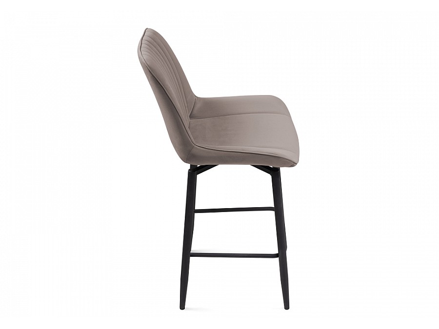 Барный стул Седа К крутящийся латте / черный