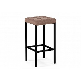 Барный стул Лофт микровелюр катания корица / черный матовый