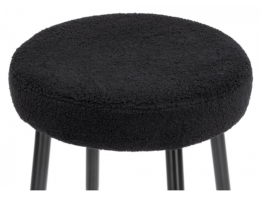 Барный стул Plato black fabric
