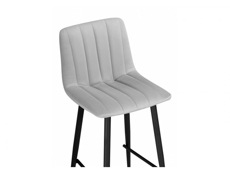 Барный стул Дани светло-серый 52 / черный