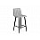 Барный стул Дани светло-серый 52 / черный