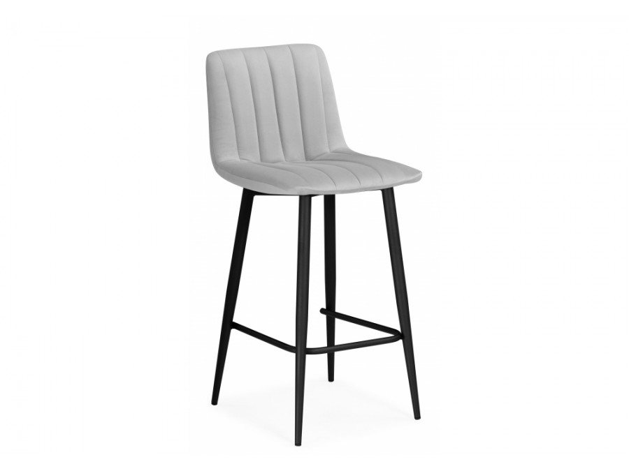 Барный стул Дани светло-серый 52 / черный