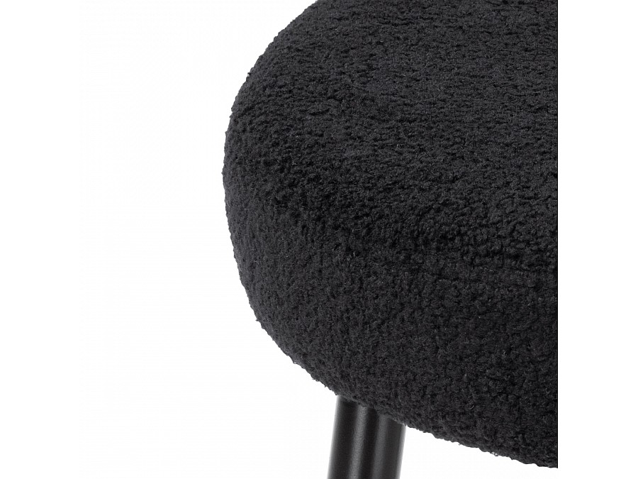 Барный стул Plato black fabric