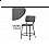 Барный стул Reparo bar dark gray / black