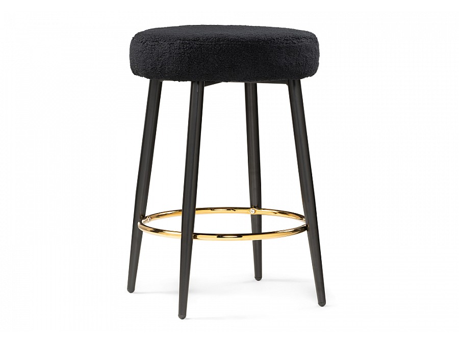 Барный стул Plato black fabric