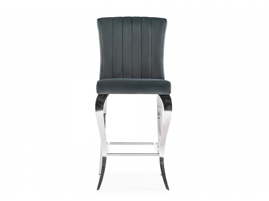 Барный стул Joan dark grey / steel