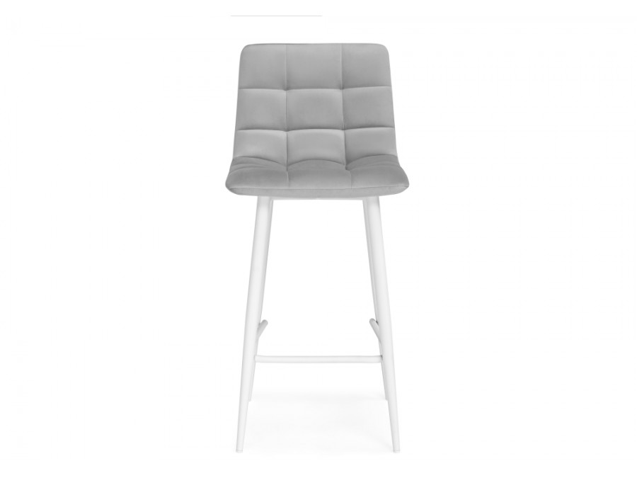 Барный стул Чилли К  светло-серый / белый