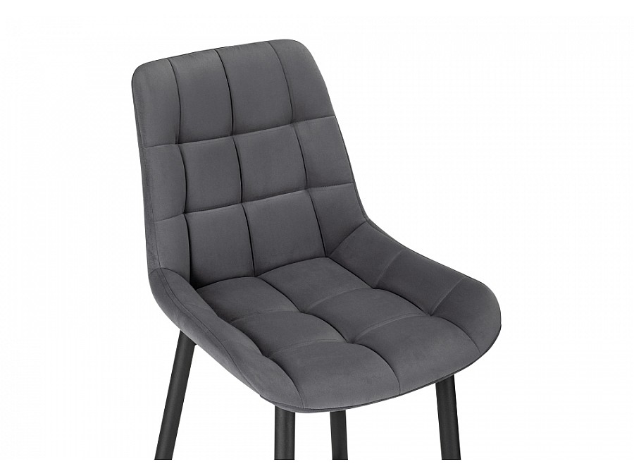 Барный стул Алст темно-серый / черный
