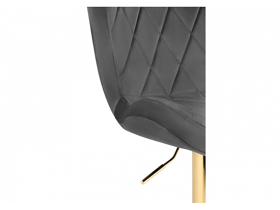 Барный стул Porch dark gray / golden