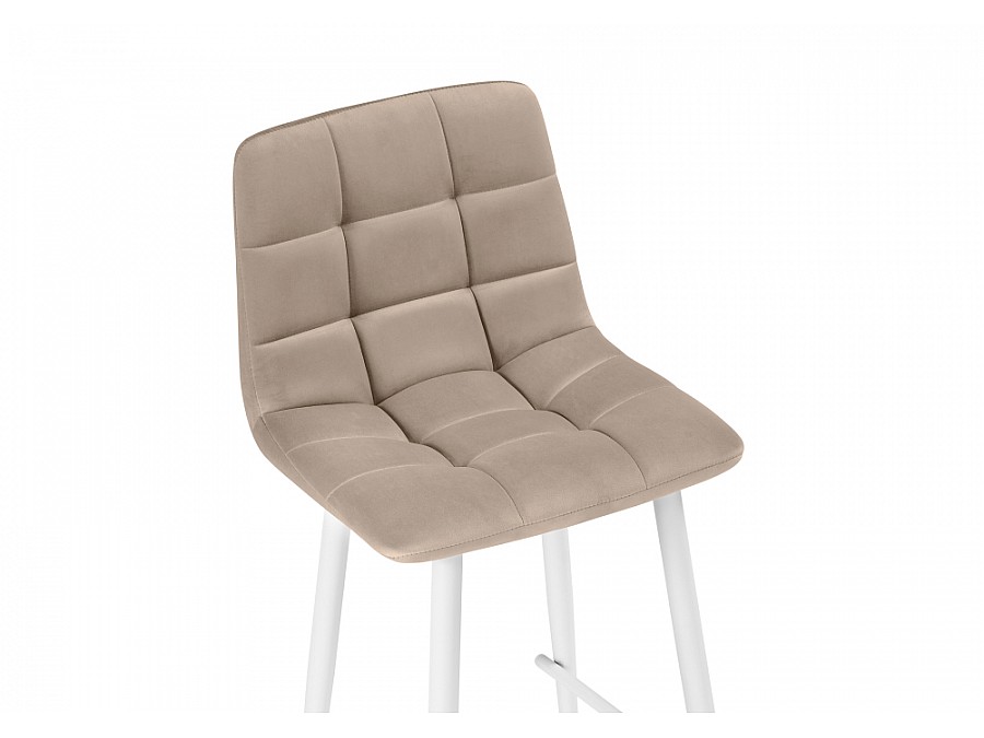 Барный стул Чилли К бежевый / белый