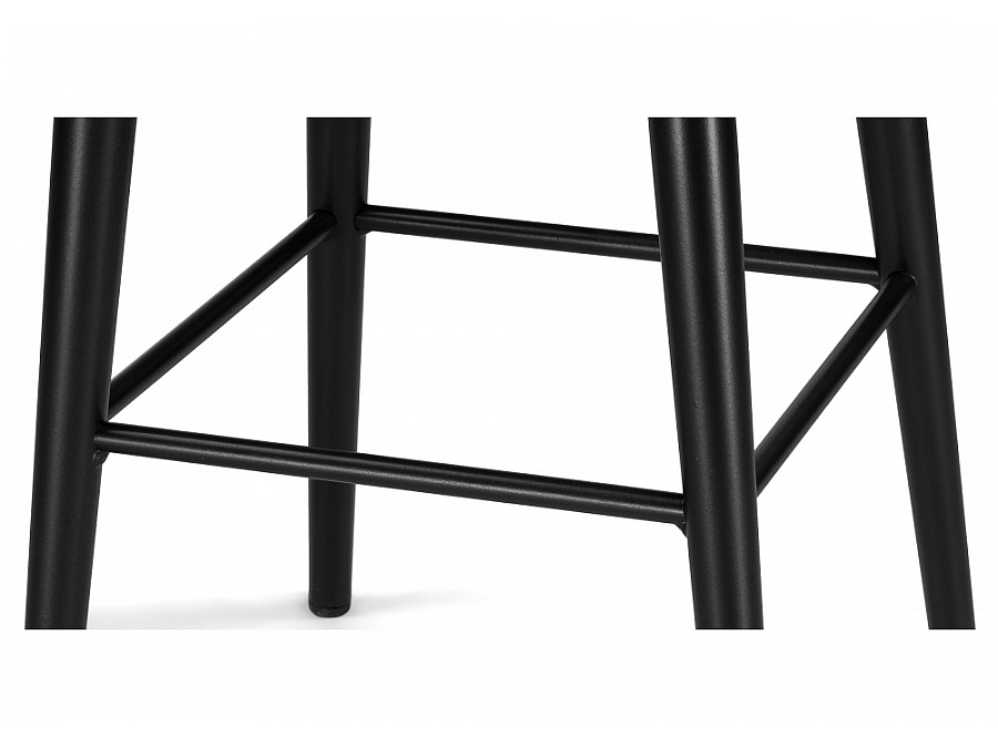 Барный стул Гангток крутящийся катания блэк / черный матовый