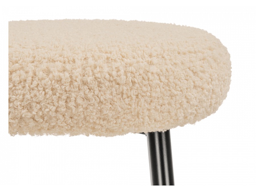 Барный стул Plato white fabric