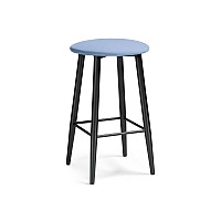 Барный стул Гангток катания дасти блю / черный матовый