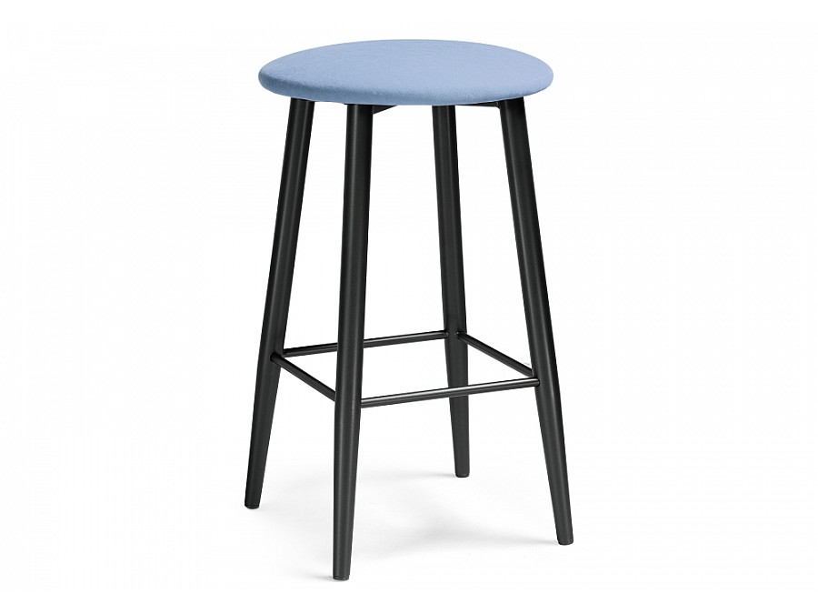 Барный стул Гангток катания дасти блю / черный матовый