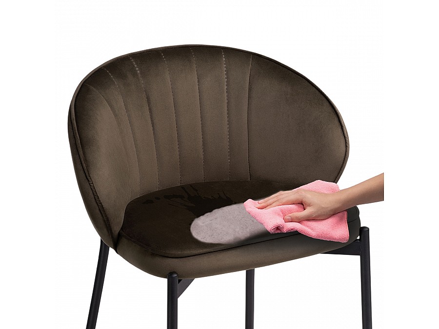 Барный стул Нейл шоколадный / черный