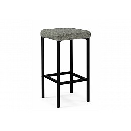 Барный стул Лофт рогожка графит / черный матовый