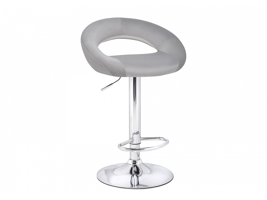 Барный стул Oazis gray fabric / chrome