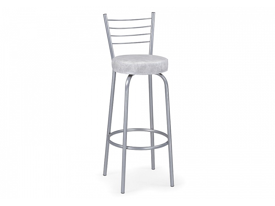 Барный стул Kuroda белый мрамор / светлый мусс