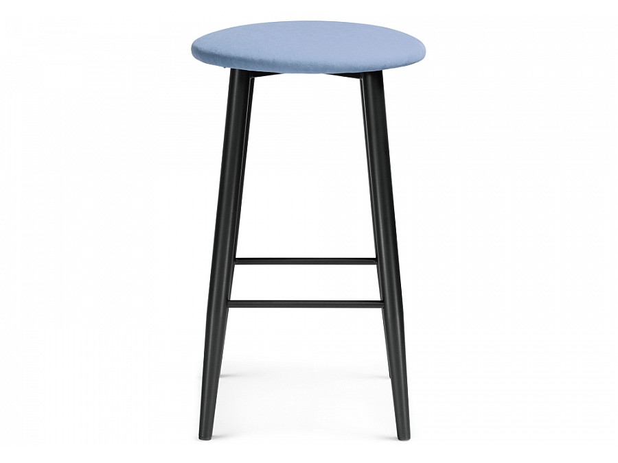 Барный стул Гангток катания дасти блю / черный матовый