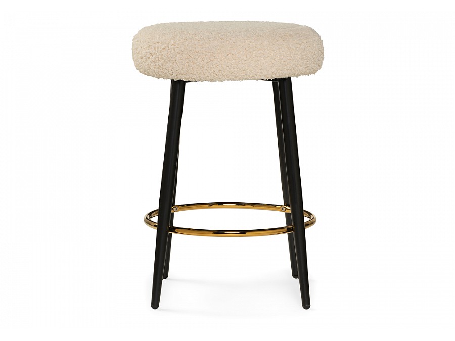 Барный стул Plato white fabric