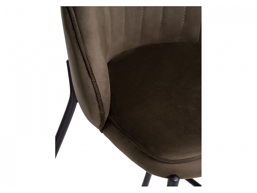 Барный стул Нейл шоколадный / черный