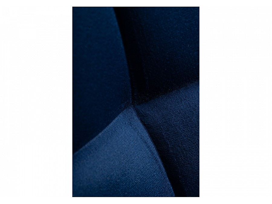 Барный стул Алст велюр синий / черный