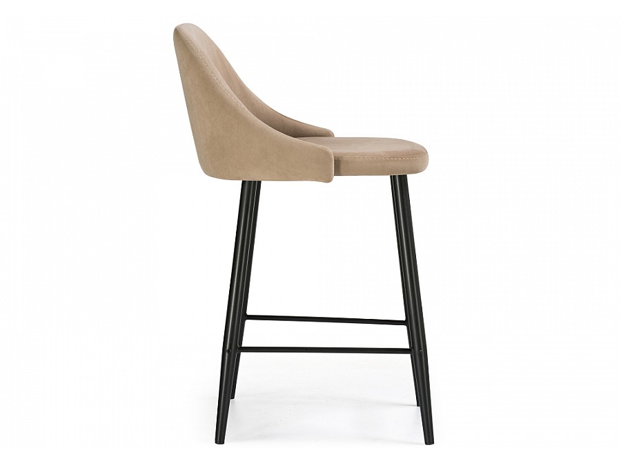 Барный стул Джама бежевый / черный матовый