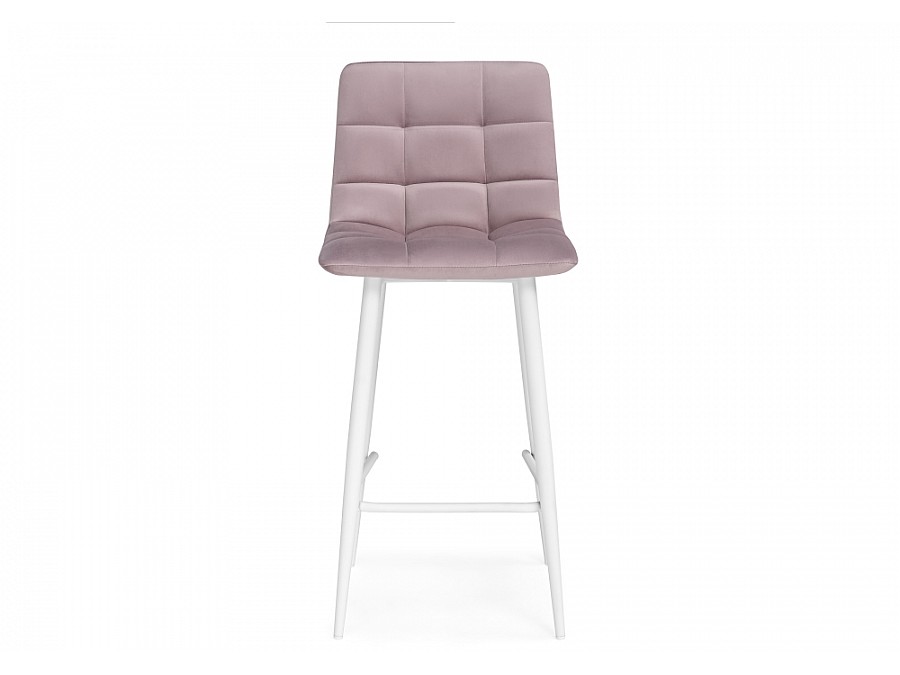 Барный стул Чилли К розовый / белый
