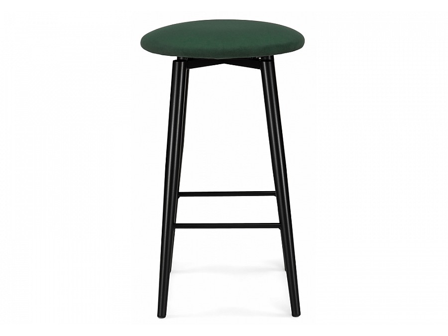 Барный стул Гангток крутящийся изумруд / черный матовый