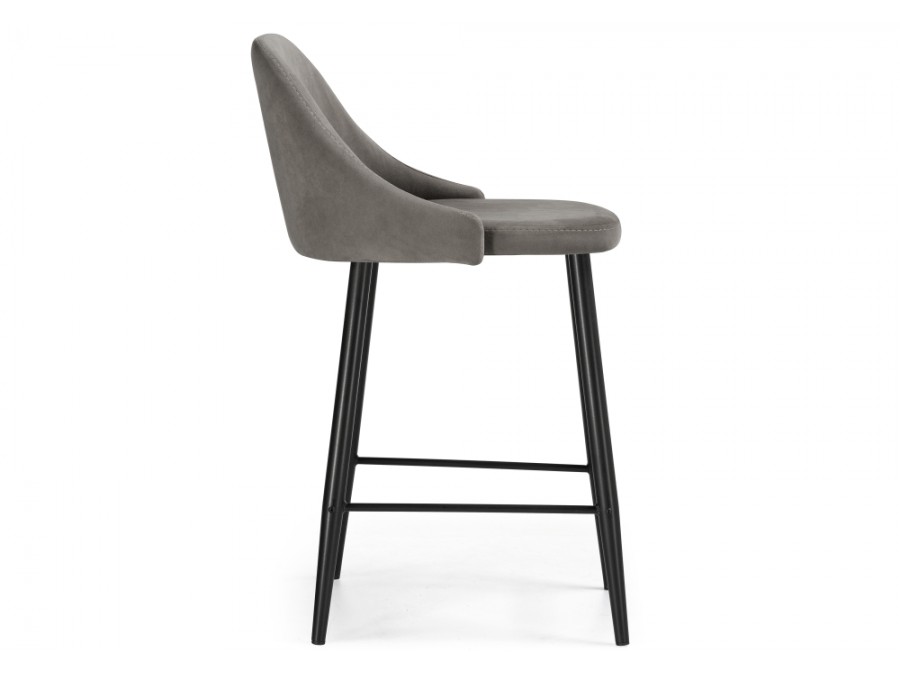 Барный стул Джама темно-серый / черный матовый
